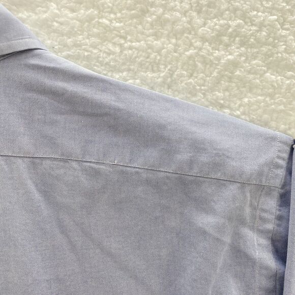 Ralph Lauren Shirt Yarmouth Men's 16.5 32-33 Blue Oxford Long Sleeve Button Down - Picture 11 of 16